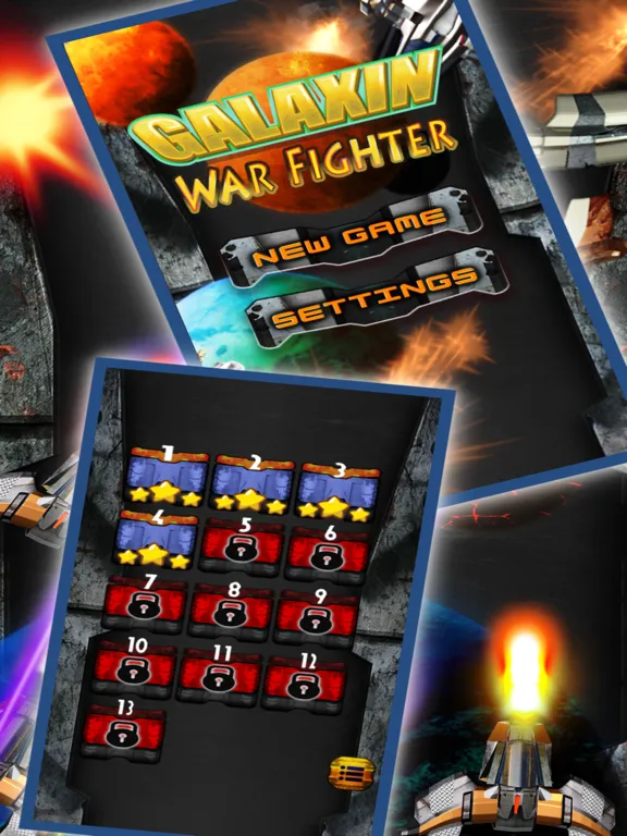 Ảnh chụp màn hình của Galaxia a battle space shooter game iPad 