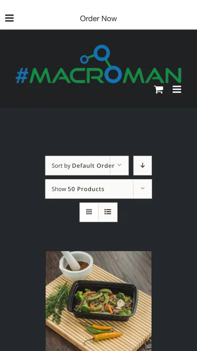 Tangkapan layar Macroman Meals - Custom Meal Prep Services