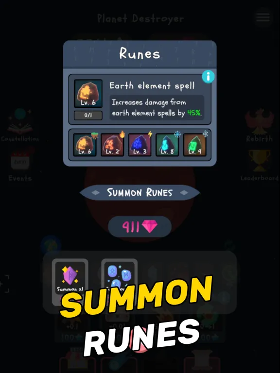 Capturas de tela do Planet Destroyer: Idle Game iPad 