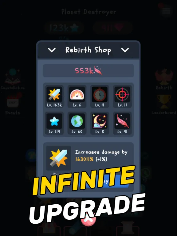 Capturas de tela do Planet Destroyer: Idle Game iPad 