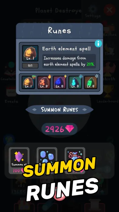 Capturas de tela do Planet Destroyer: Idle Game