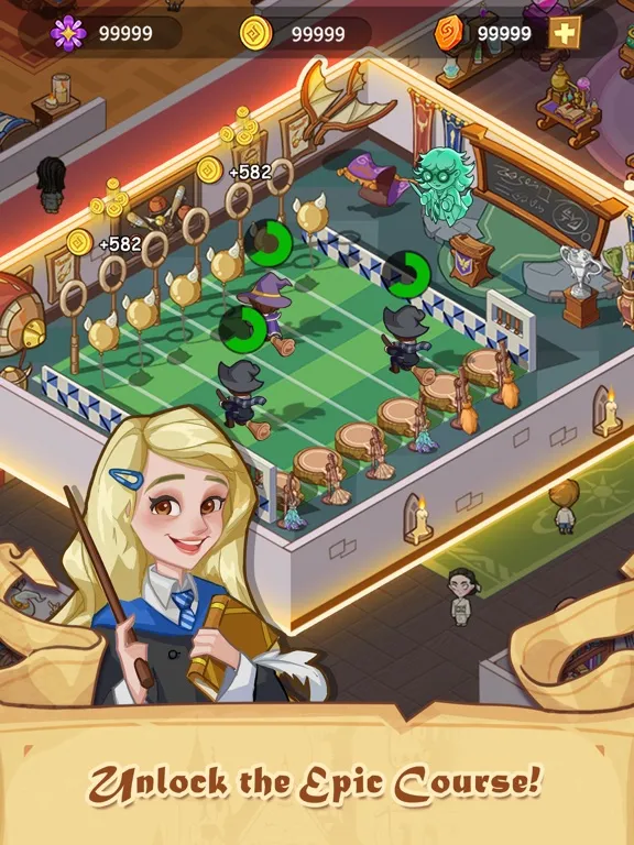 Capturas de tela do Idle Magic Academy iPad 
