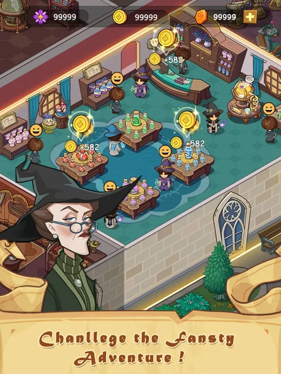 Capturas de tela do Idle Magic Academy iPad 