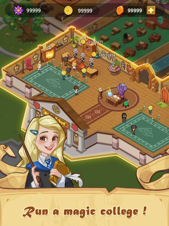 Capturas de tela do Idle Magic Academy iPad 