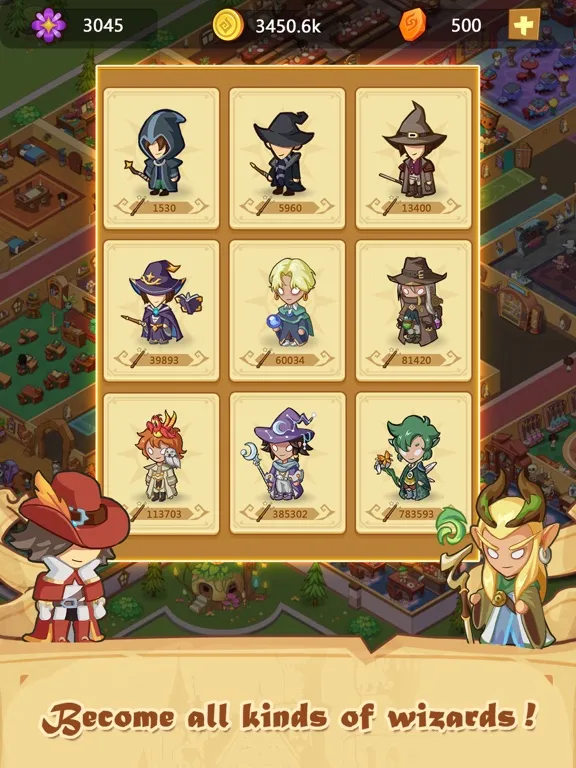 Capturas de tela do Idle Magic Academy iPad 