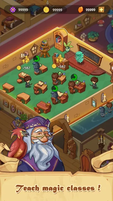 Capturas de tela do Idle Magic Academy
