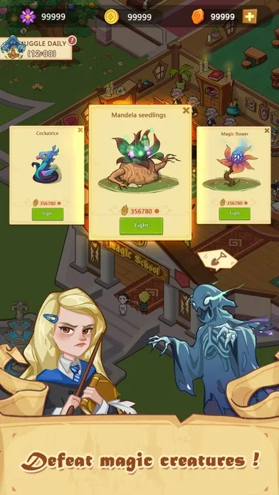 Capturas de tela do Idle Magic Academy