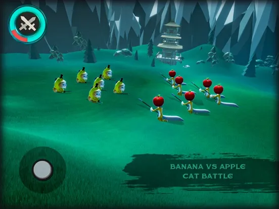 Capturas de tela do Banana Cat vs Apple Cat Battle iPad 