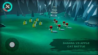 Capturas de tela do Banana Cat vs Apple Cat Battle