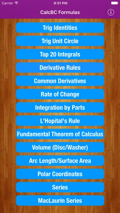 CalcBC Formulas Screenshots