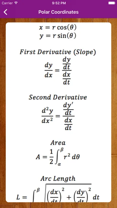 CalcBC Formulas Screenshots