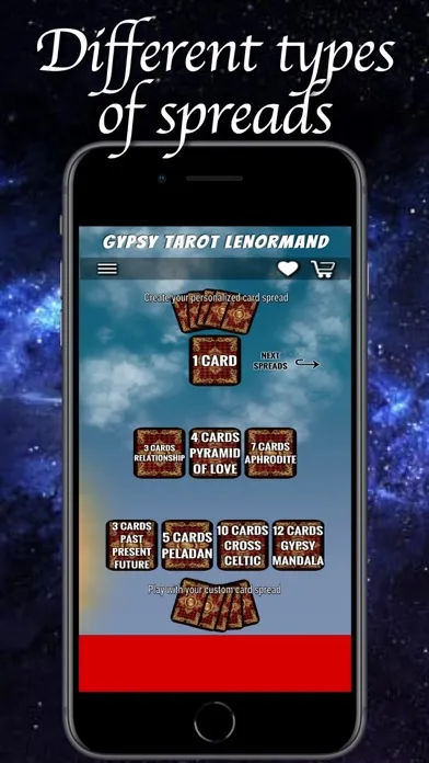 Gypsy Tarot Lenormand स्क्रीनशॉट