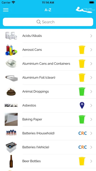 Bega Valley Shire Waste Info স্ক্রিনশট
