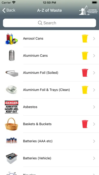 Ảnh chụp màn hình của Waste Wise Gympie Council