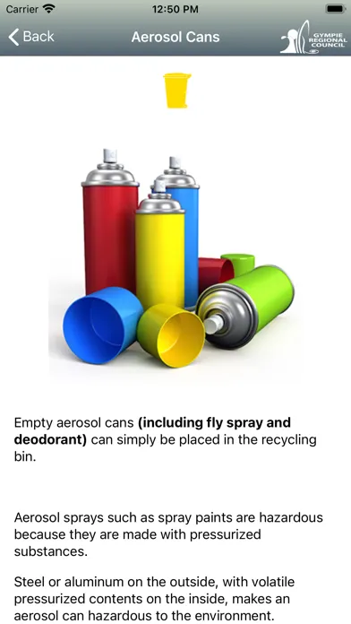 Ảnh chụp màn hình của Waste Wise Gympie Council