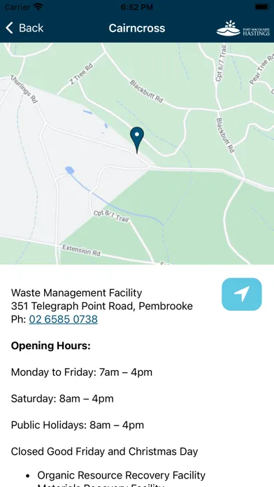 Port Macquarie Waste Info स्क्रीनशॉट