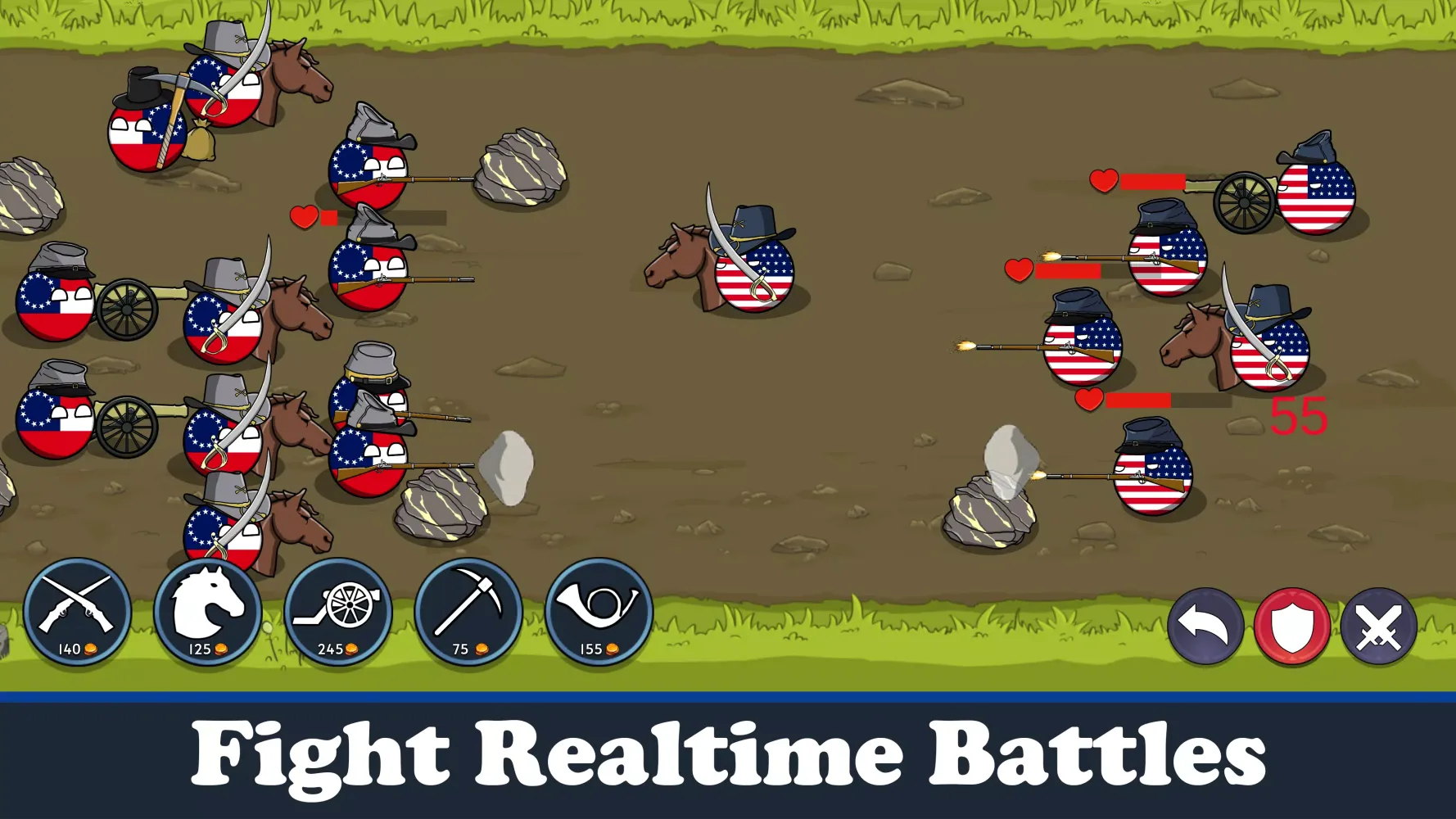 Countryballs Civil War应用截图