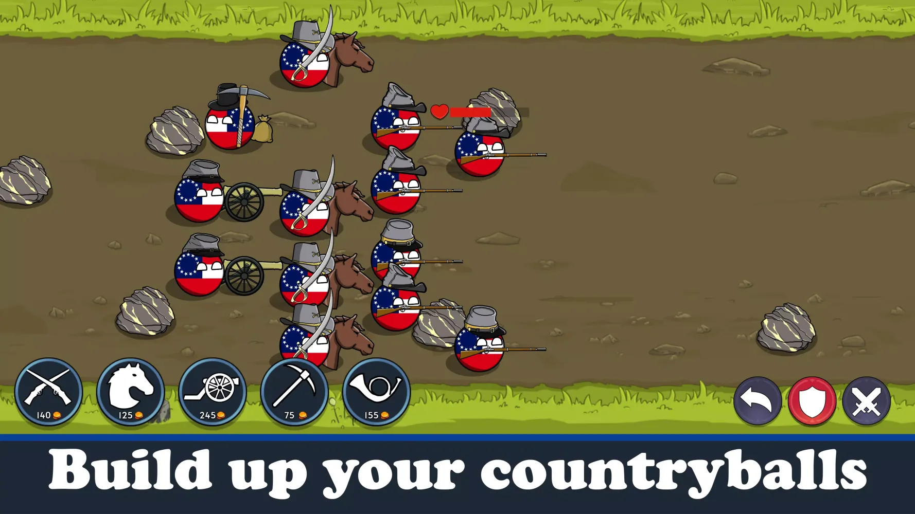 Countryballs Civil War应用截图