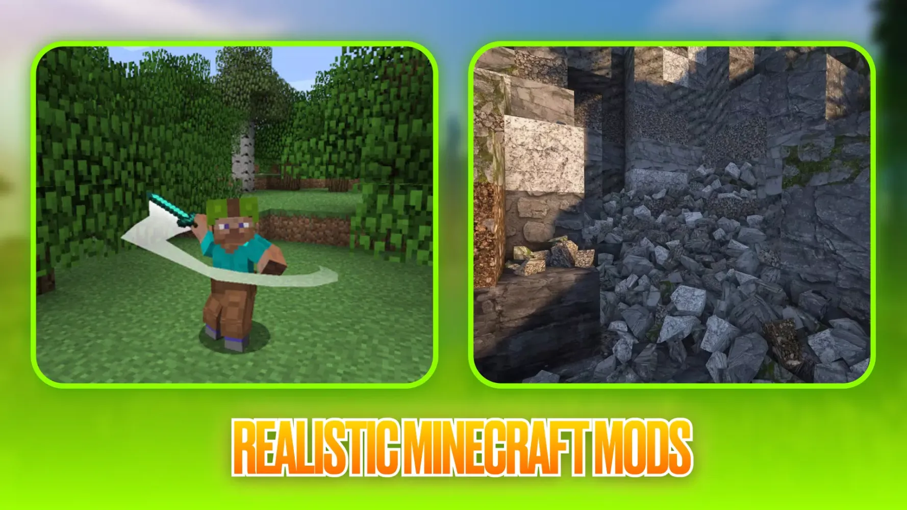 Tangkapan skrin Realistic Minecraft Mods
