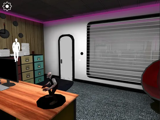 Smiling-X: Horror at Office iPad  스크린샷