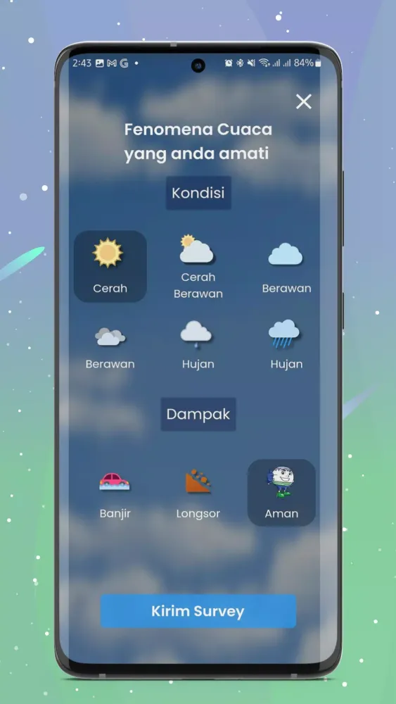 Screenshot di Info BMKG