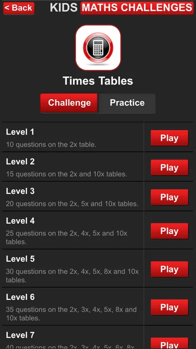 Capturas de pantalla de Kids Maths Challenges