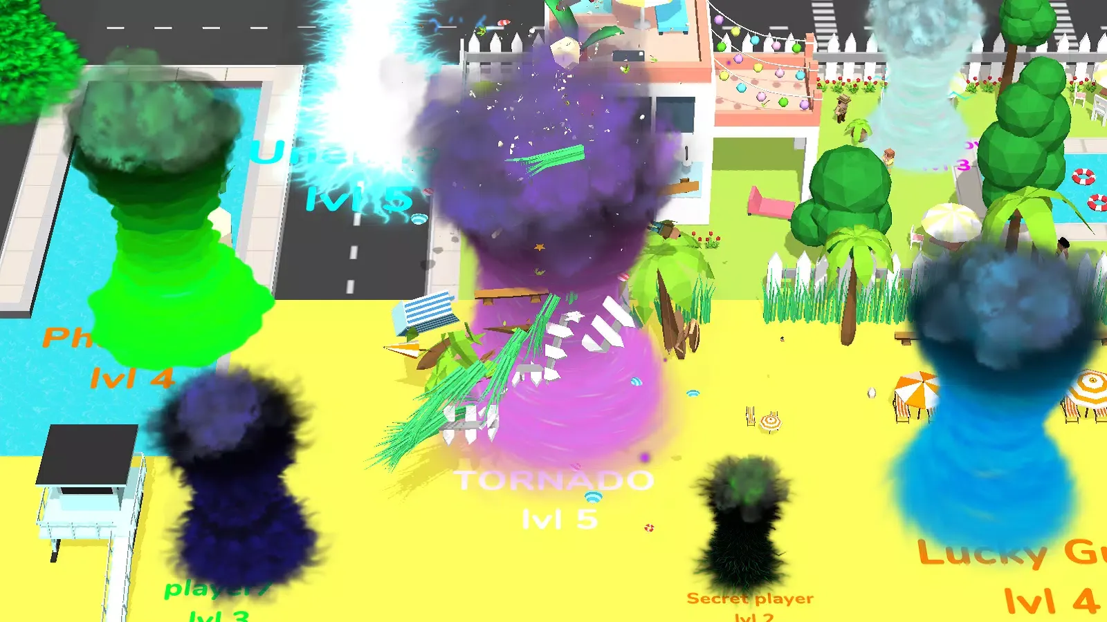 Capturas de pantalla de Holein Tornado io eating game