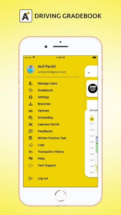 Driving GradeBook Screenshots