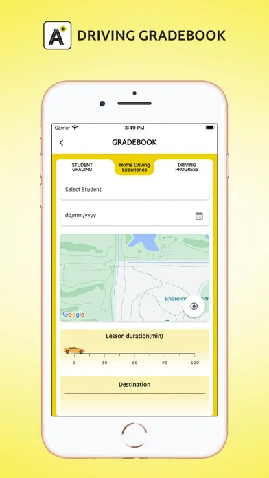 Driving GradeBook Screenshots