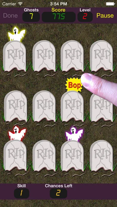 ภาพหน้าจอของ Boppin Ghosts