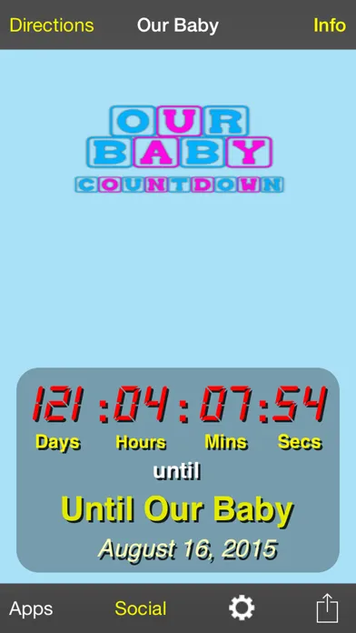 Our Baby Countdown स्क्रीनशॉट