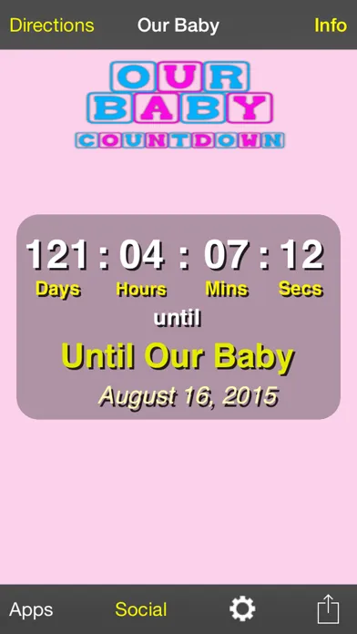 Our Baby Countdown स्क्रीनशॉट