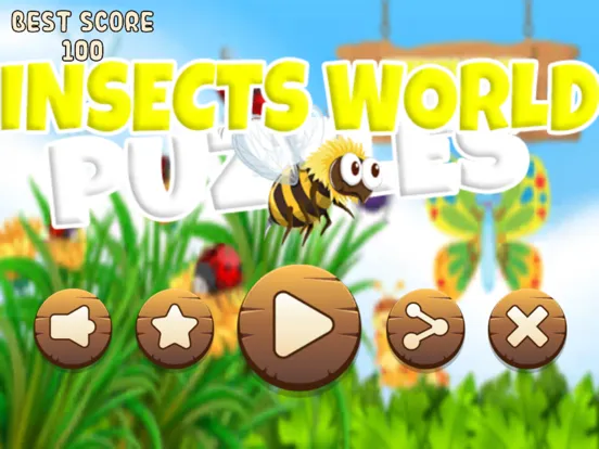 Insects World Puzzles iPad 应用截图