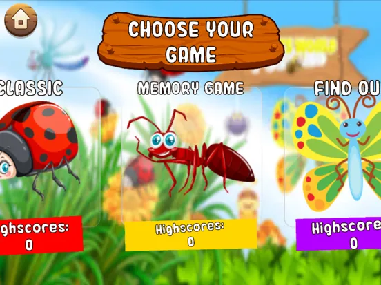 Insects World Puzzles iPad 应用截图