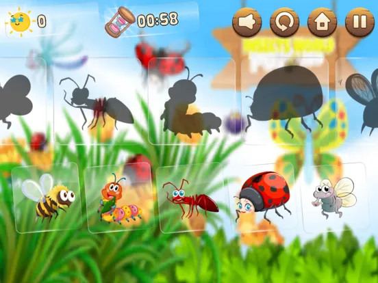 Insects World Puzzles iPad 应用截图