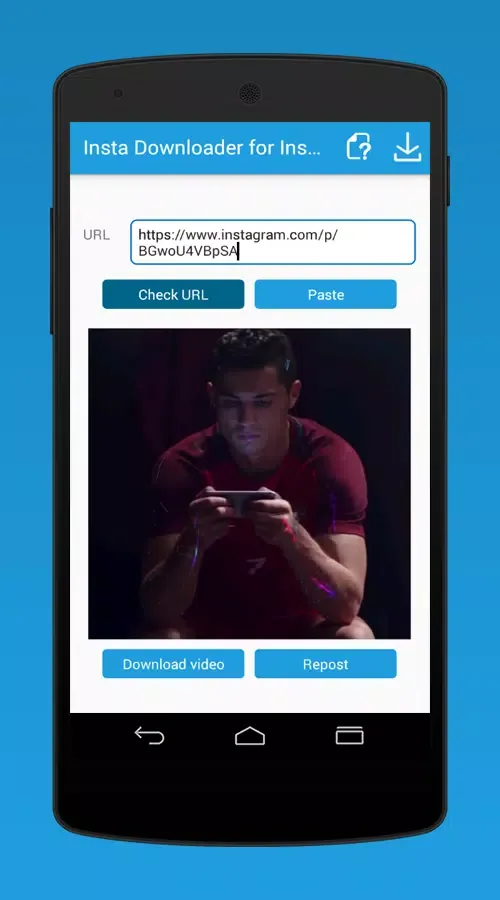 Ảnh chụp màn hình của Insta Downloader for Instagram