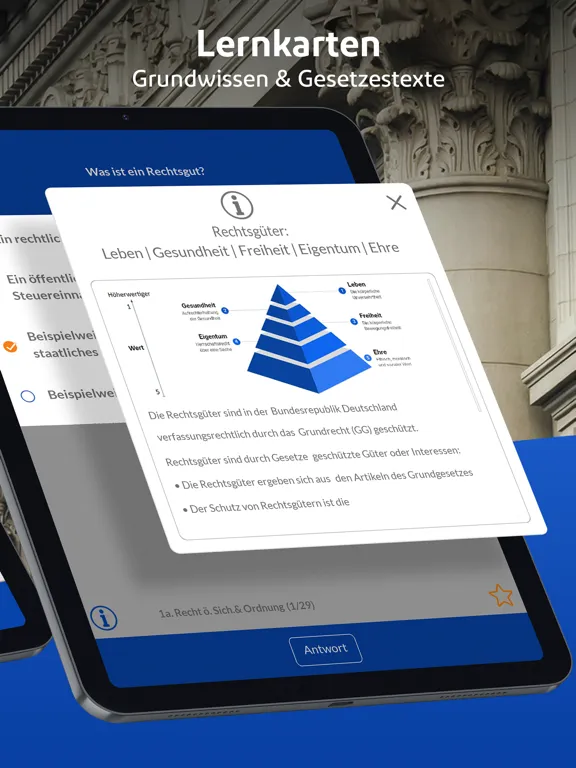 Captures d'écran de § 34a GewO Lern-App iPad 