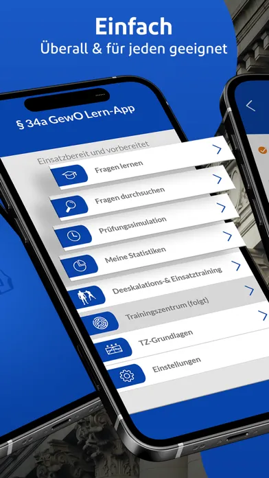 Captures d'écran de § 34a GewO Lern-App