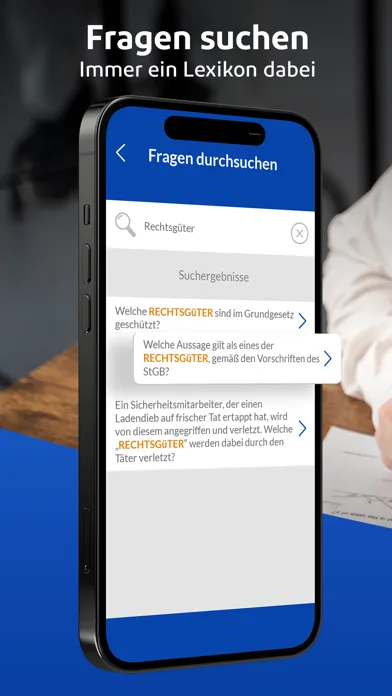 Captures d'écran de § 34a GewO Lern-App