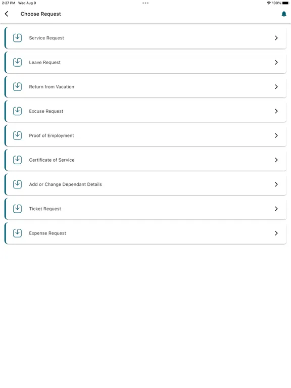 Captures d'écran de HR Staff Portal iPad 