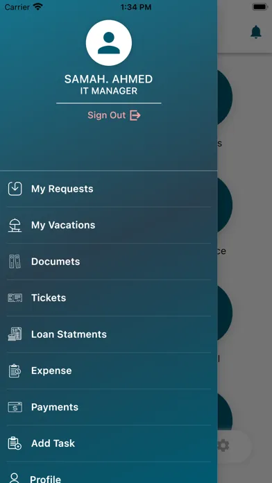 Captures d'écran de HR Staff Portal