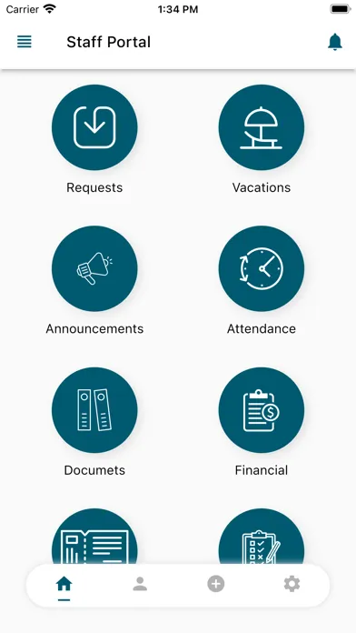 Captures d'écran de HR Staff Portal