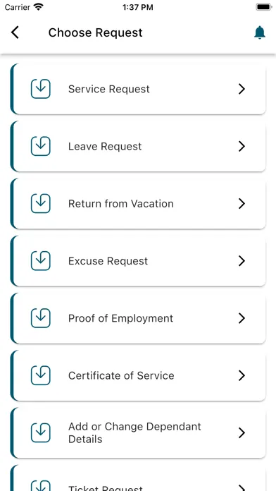 Captures d'écran de HR Staff Portal