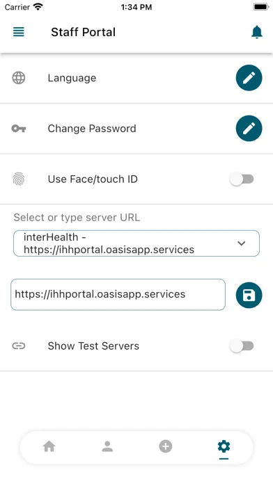 Captures d'écran de HR Staff Portal