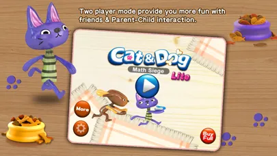 Cat & Dog - Math Siege Educational Game for kids स्क्रीनशॉट