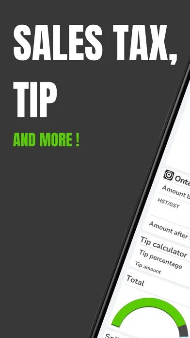 Capturas de pantalla de Canadian Sales Tax Calculation