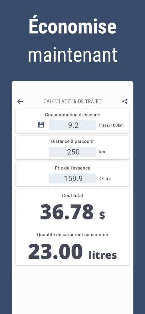 Screenshot di Prix Essence Quebec Gas Prices