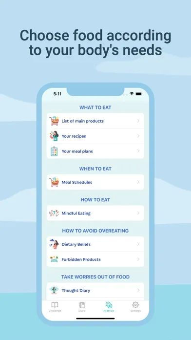 Screenshot di FoodMate - Intuitive eating