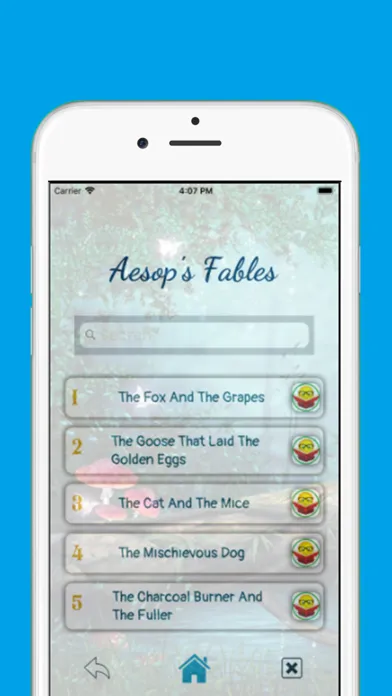 Tangkapan layar Aesop's Fables (Tales)