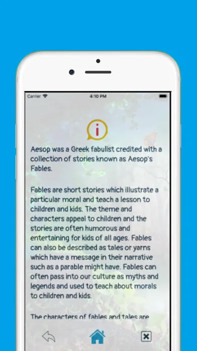 Tangkapan layar Aesop's Fables (Tales)